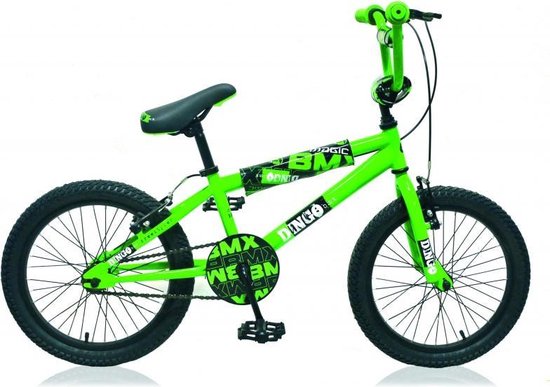 Jongens fiets DINGO BMX groen 20 inch | bol.com