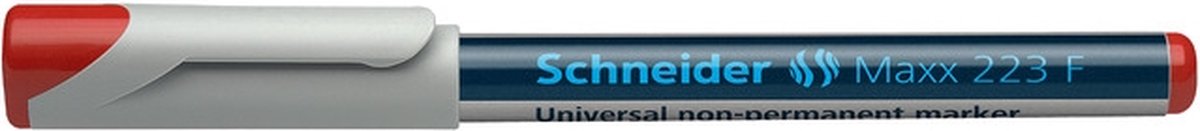 universele marker Schneider Maxx 223 F non-permanent rood doos met 10 stuks