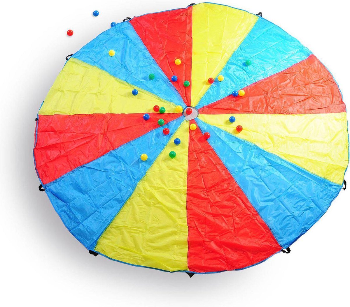 Relaxdays parachute spel kinderen, 350 cm, 8 spelers, dansdoek Relaxdays parachute spel kinderen, 350 cm, 8 spelers, dansdoek