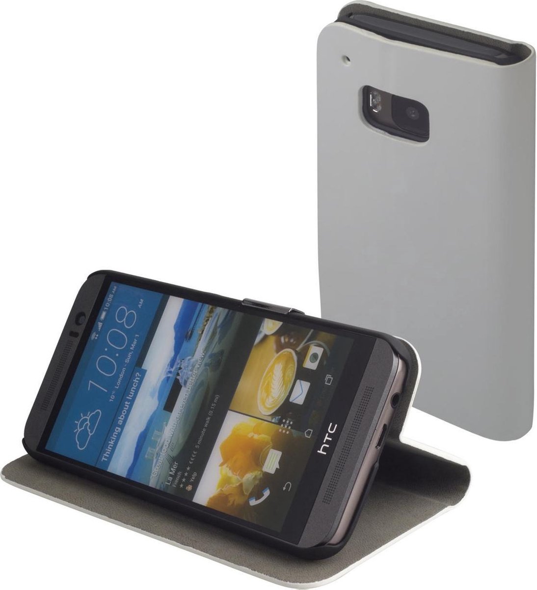 Wit slim booktype voor de HTC One M9