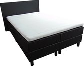 Slaaploods.nl Anda - Sommier avec matelas - 180x200 cm - Cuir artificiel - Zwart