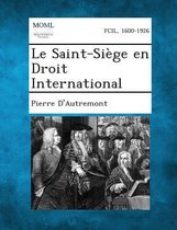 Le Saint-Siege En Droit International