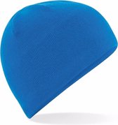 Thermo microfleece muts blauw voor dames