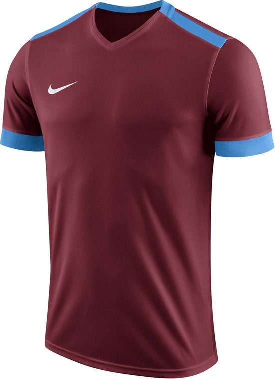 Foto: Nike dry park derby ii ss jersey sportshirt maat 152 unisex bordeaux rood blauw maat l 152 158