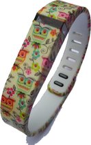 FloralFlex TPU armband voor Fitbit Flex - Maat L