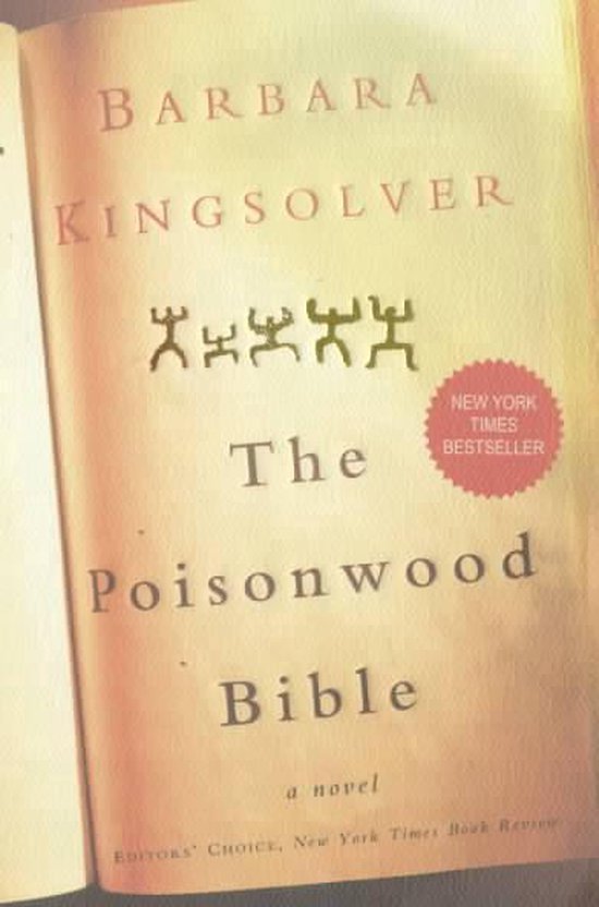 Boek met de titel "The Poisonwood Bible" van Barbara Kingsolver. Met New York Times Bestseller sticker.