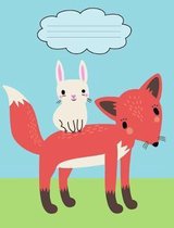 Bunny Riding Fox Composition Notebook