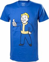Fallout 4 - Vault Boy Approves Mannen T-shirt - Blauw - M