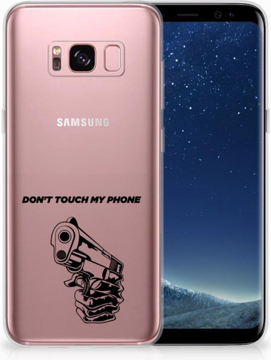 Samsung Galaxy S8 Silicone-hoesje Gun Don't Touch My Phone