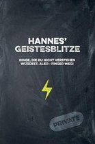 Hannes' Geistesblitze - Dinge, die du nicht verstehen w rdest, also - Finger weg! Private