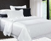 Zijden dekbedovertrek, Crème wit 200x220cm, 100% zijde,405thread count (19momme)