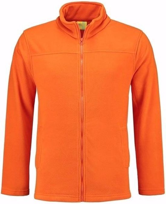 Grote maten oranje fleece vest met rits voor volwassenen 3XL (46/58) |  bol.com