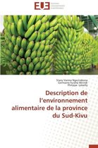 Omn.Univ.Europ.- Description de L Environnement Alimentaire de la Province Du Sud-Kivu