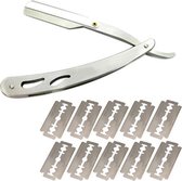 Barbiersmes / Inclusies 10 Double Edge Scheermesjes / Shavette / Kappers Mes