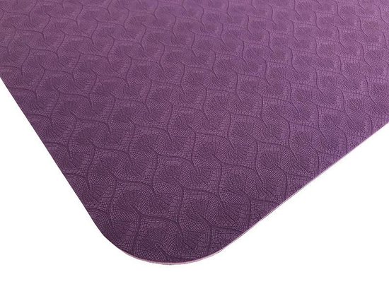 Sportbay Eco Deluxe - Fitnessmat / Yogamat - 183 x 61 cm - Burgundy van Sportbay — afbeelding 2