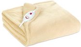 Soehnle 68013 Comfort Jazz XL Creme beheizbare Kuscheldecke
