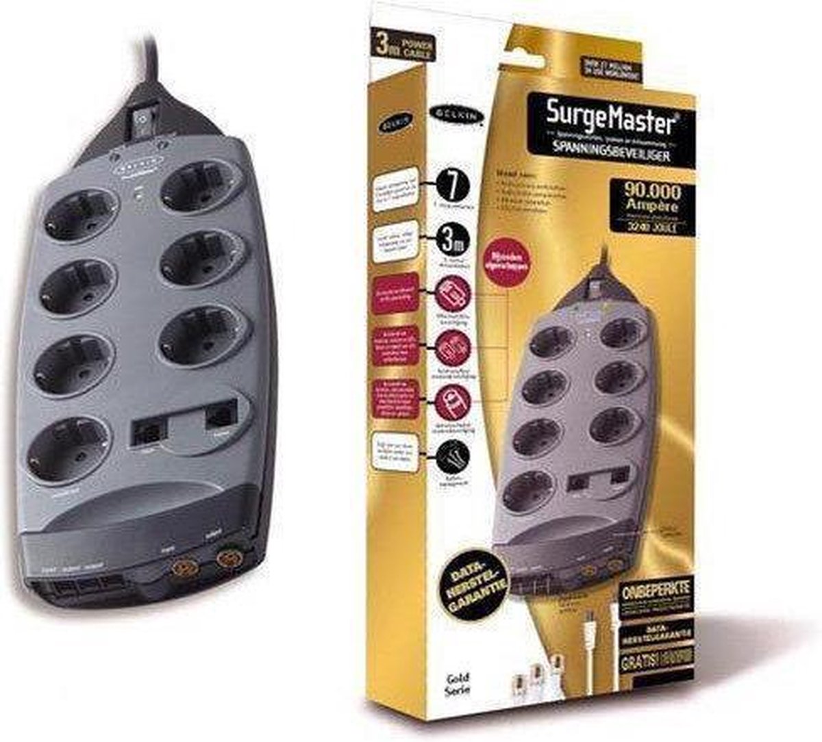 Belkin GRY SurgeMaster Surge Protector Bruin
