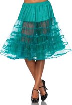 Lange jade groene petticoat voor dames