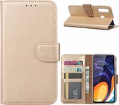 Xssive Hoesje Voor Samsung Galaxy A60 - Book Case - Goud