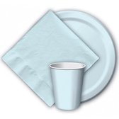 Assiettes bleu clair 8 pièces