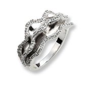 Orphelia ZR-3509/58 - Ring - Zilver 925 - Zirkonia - 18.50 mm / maat 58