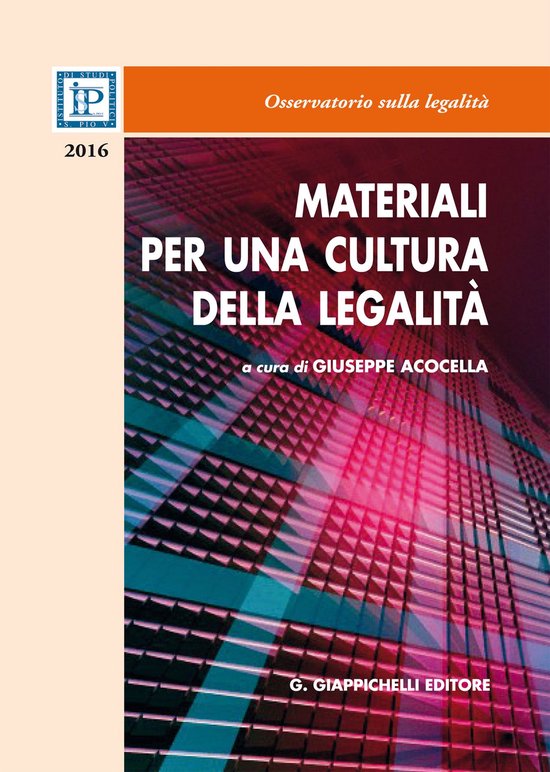 Materiali per una cultura della legalità - cover