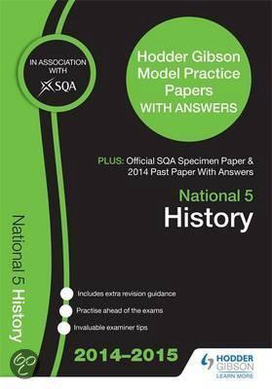 SQA Specimen Paper, 2014 Past Paper National 5 History & Hodder Gibson