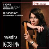 Chopin: Nocturne, Op. 48 No. 1; Ballades Nos. 3 & 4; Mussorgsky: Pictures at an Exhibition