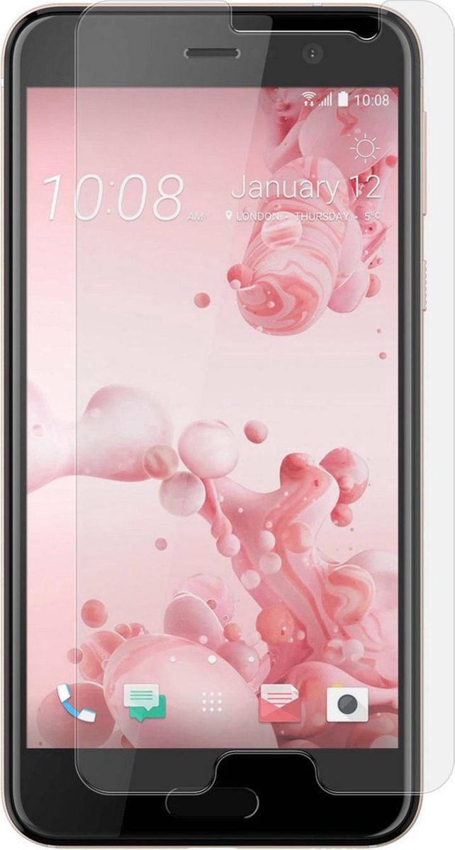 Tempered Glass / Glazen Screenprotector Geschikt voor HTC U Play