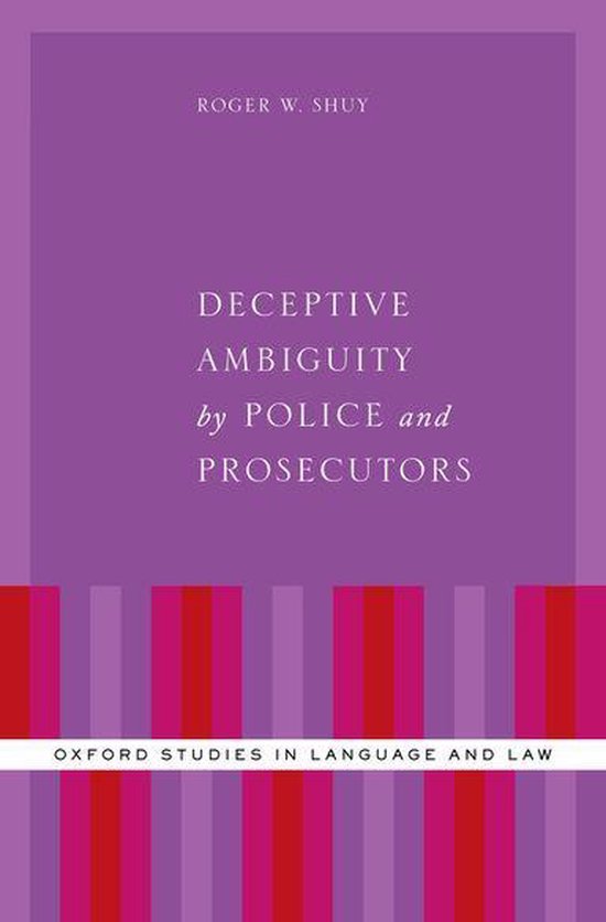 Oxford Studies in Language and Law - Deceptive Ambiguity by  ... - cover