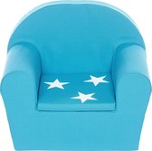 Peuterstoeltje-Kinderfauteuil Turquoise+ster
