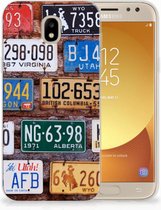Geschikt voor Samsung Galaxy J5 2017 Uniek TPU Hoesje Kentekenplaten