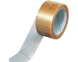 Verpakkingsband, polypropyleen-folie met acrylaat-Kleber, 50 mm, 66m, 6/VE Transparant