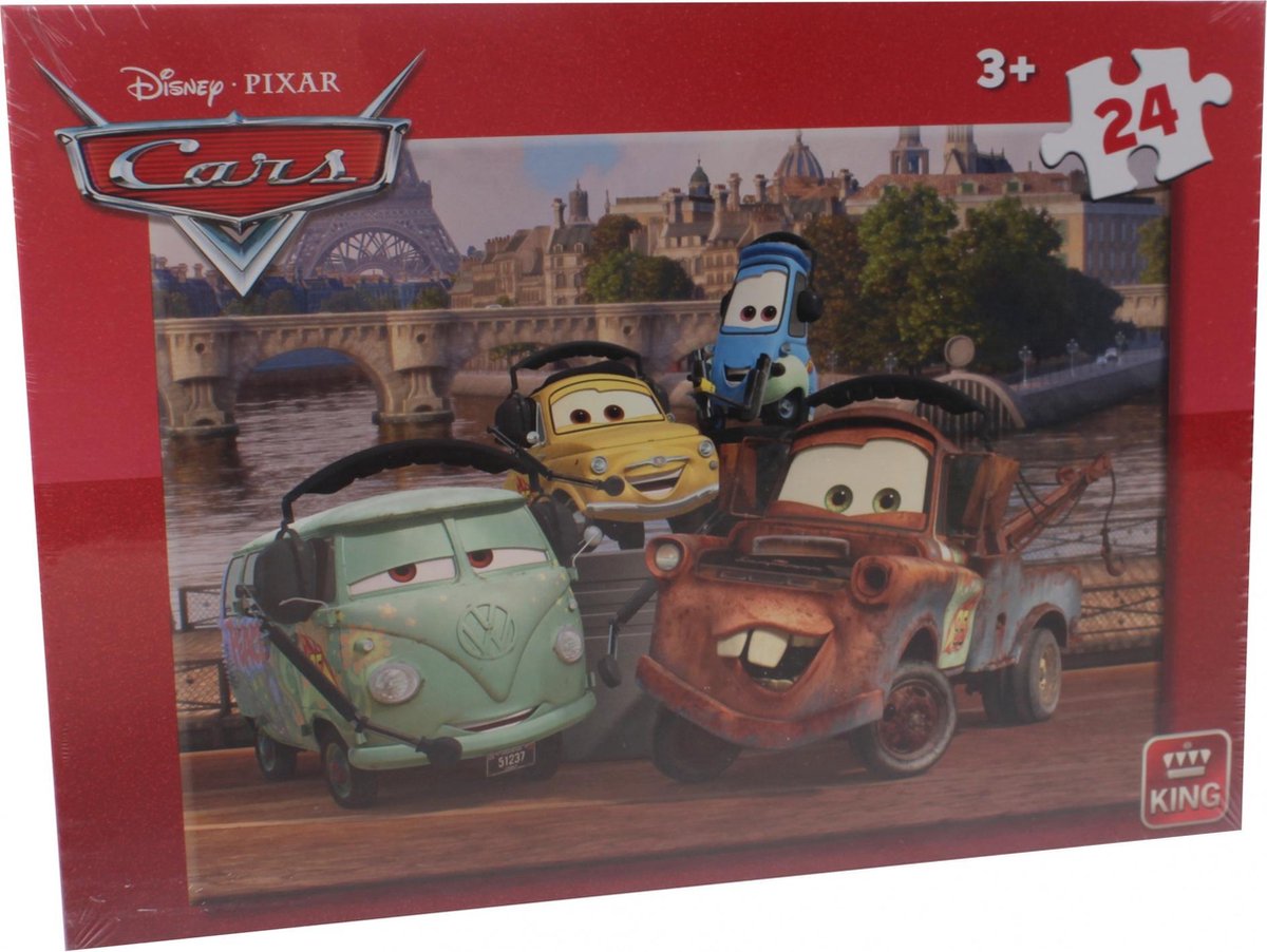 King Legpuzzel Disney Cars Junior Karton 24 Stukjes