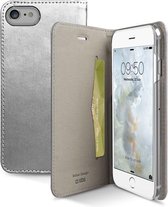 SBSMOBILE Book case credit card Gold line iPhone 7 Silver