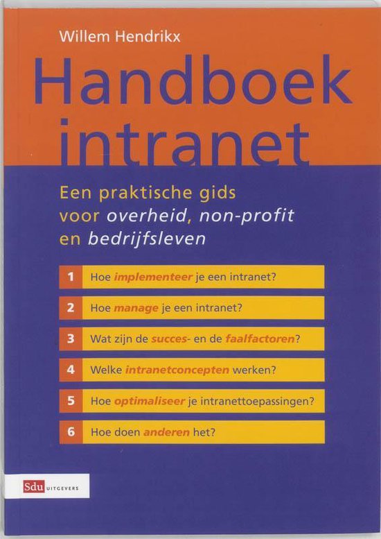 Cover van het boek 'Handboek Intranet' van Willem Hendrikx