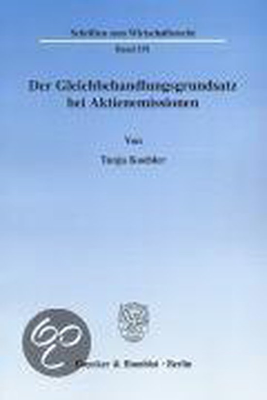 Der Gleichbehandlungsgrundsatz bei Aktienemissionen - cover