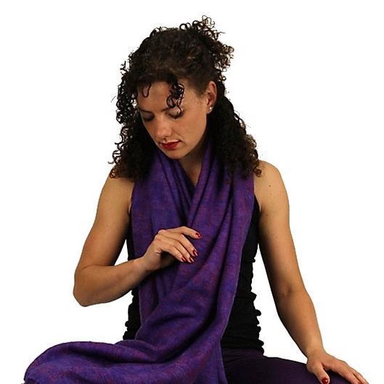 Yoga deken effen - violet van Yogitri — afbeelding 2