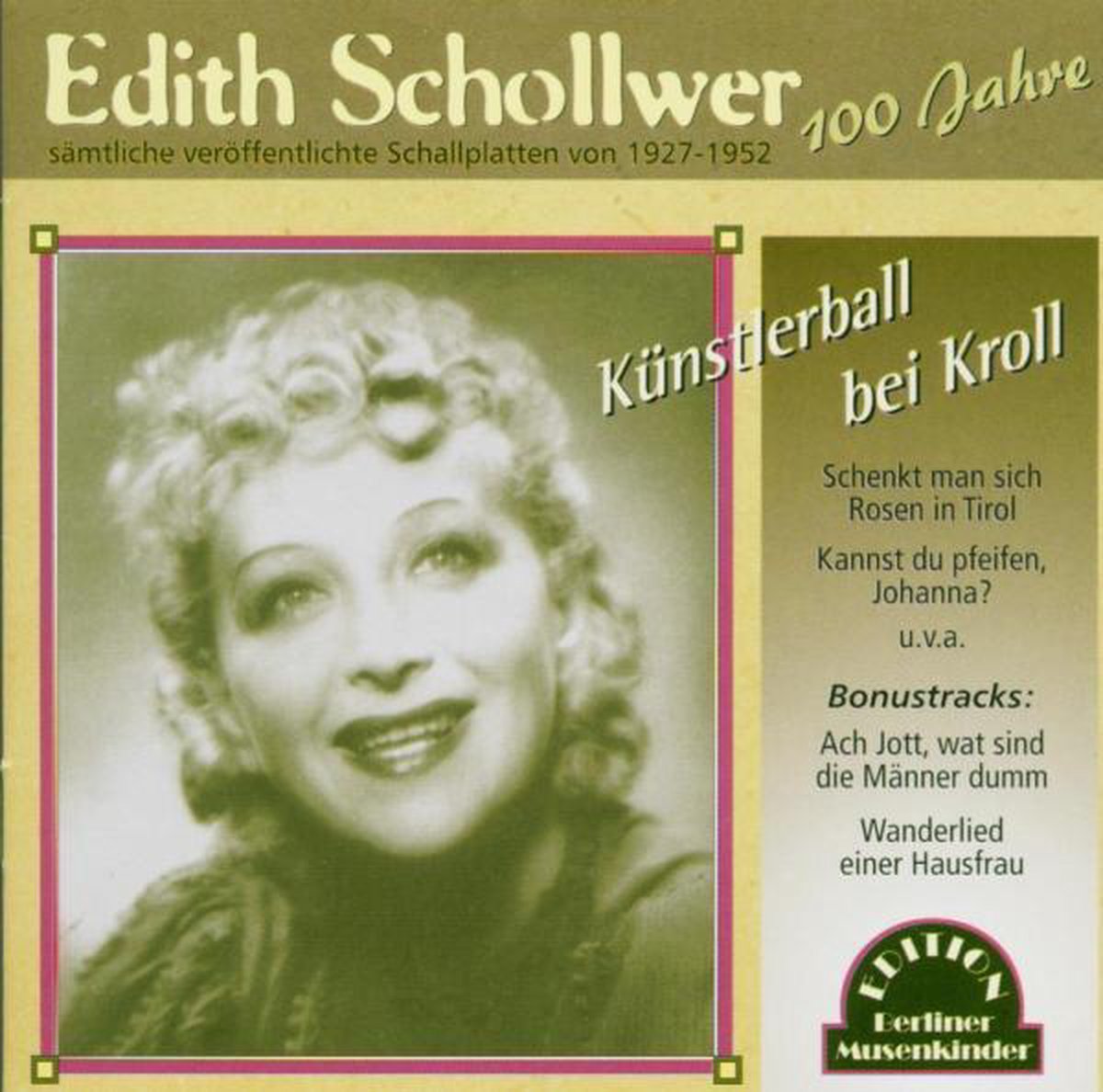 Edith Schollwer - Kunstlerball Bei Kroll