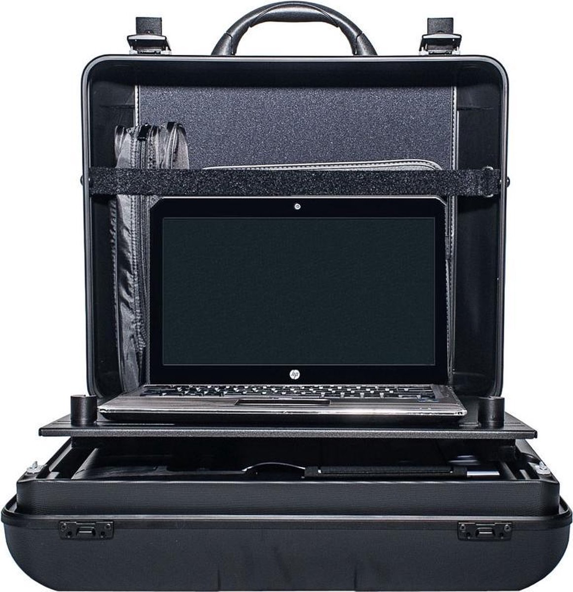 Hulshof Mobiz Compact Canon TR150: Laptop en printerkoffer, beschermen en vervoeren van een Canon mobiele printer en laptop.