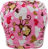 Zwemluier - Aapjes - Wasbaar en Verstelbaar - Zee & Zwembad - Zwemmen - Baby & Peuter - 3-15 KG - 0-3 Jaar