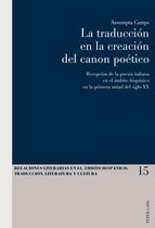 Relaciones literarias en el ámbito Hispánico 15 - La traducción en la creación del canon poético