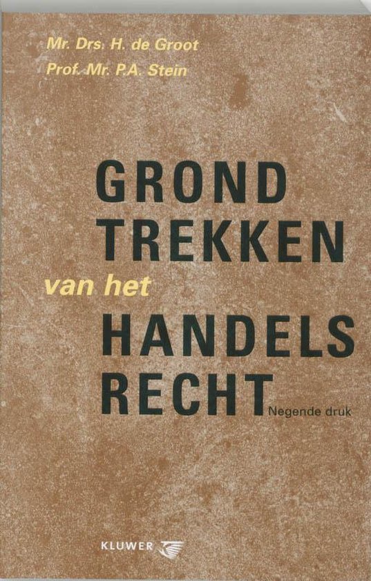 Grondtrekken Van Het Handelsrecht - cover