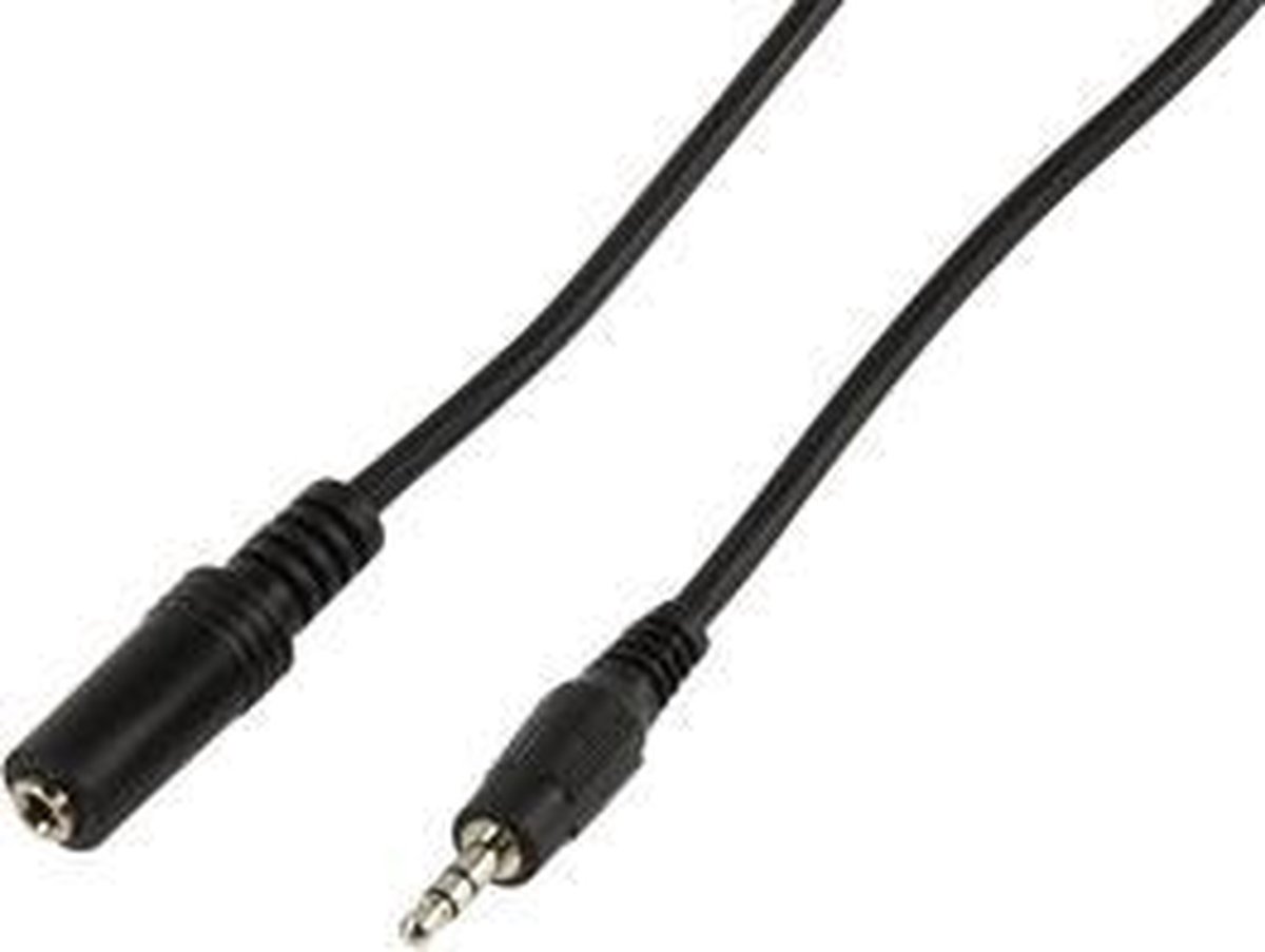 3.5mm stereo mannelijk - 3.5mm stereo vrouwelijk 5,00 m