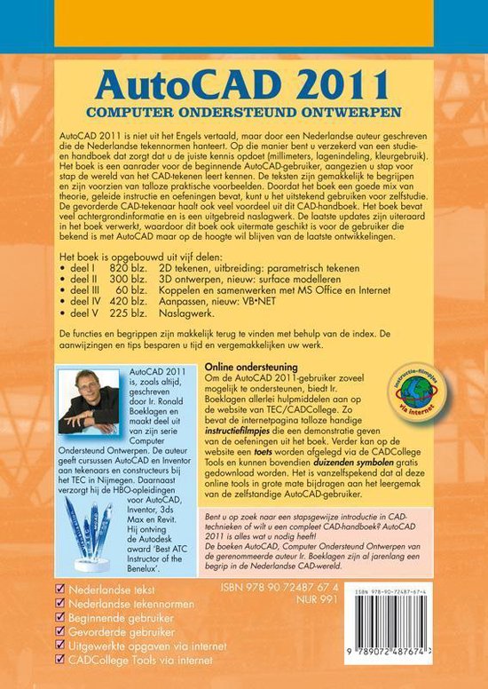 AutoCAD - AutoCAD 2011 | 9789072487674 | Ronald Boeklagen | Boeken | bol