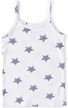 Little Label - top - white star - maat: 110/116 - bio-katoen