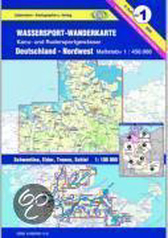 Wassersport-Wanderkarte 01. Deutschland Nordwest 1 : 450 000 - cover