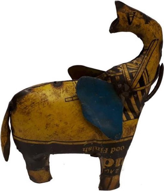 Fairtrade olifant van gerecyclede oliedrums