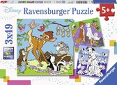 Ravensburger Puzzel Disney vrienden - 3x49 stukjes - Kinderpuzzel