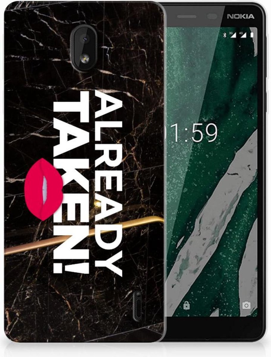Nokia 1 Plus Siliconen hoesje met naam Already Taken Black